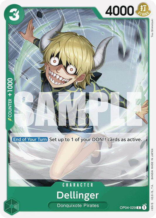 Dellinger (Reprint) C Premium Booster -The Best- OP04-029 NM