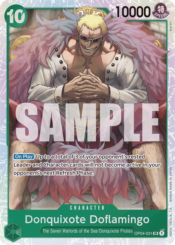 Donquixote Doflamingo (Reprint) SR Premium Booster -The Best- OP04-031 NM