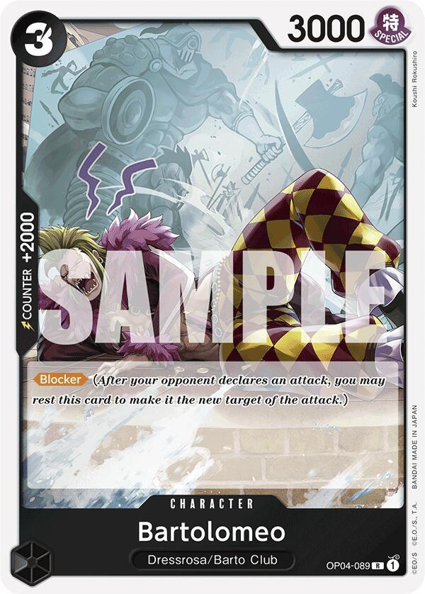 Bartolomeo (OP04-089) (Reprint) R Premium Booster -The Best- OP04-089 NM