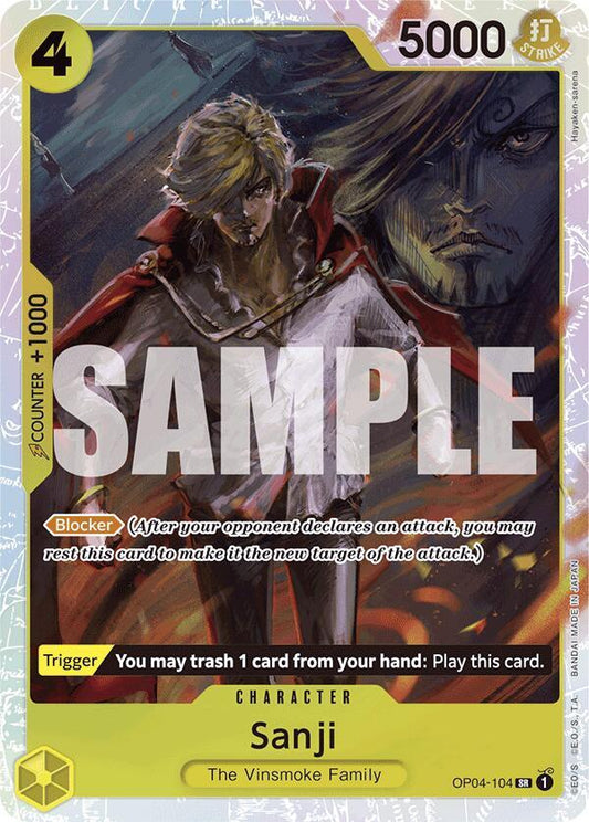Sanji (Reprint) SR Premium Booster -The Best- OP04-104 NM
