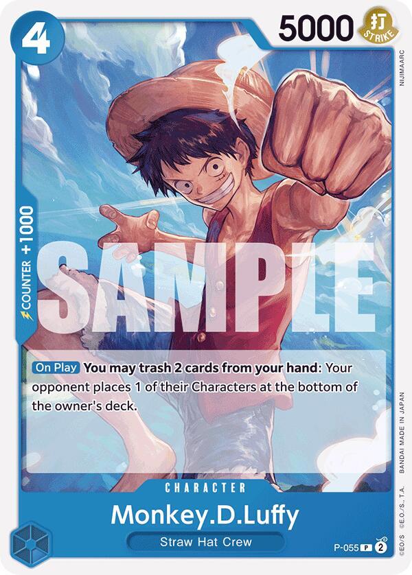 Monkey.D.Luffy (P-055) (Reprint) PR Premium Booster -The Best- P-055 NM