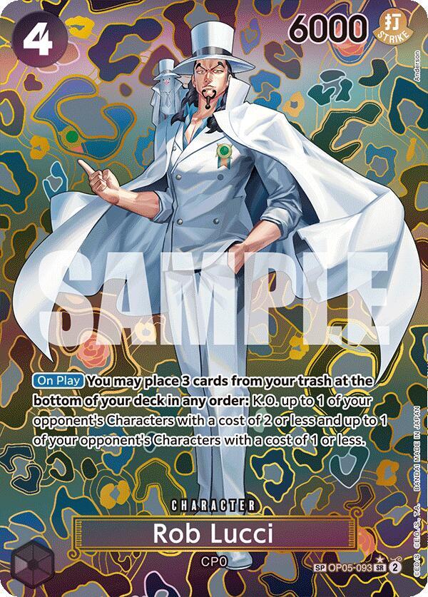 Rob Lucci (SP) SR Emperors in the New World OP05-093 NM