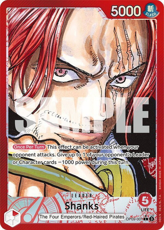 Shanks (001) (Parallel) L Emperors in the New World OP09-001 NM