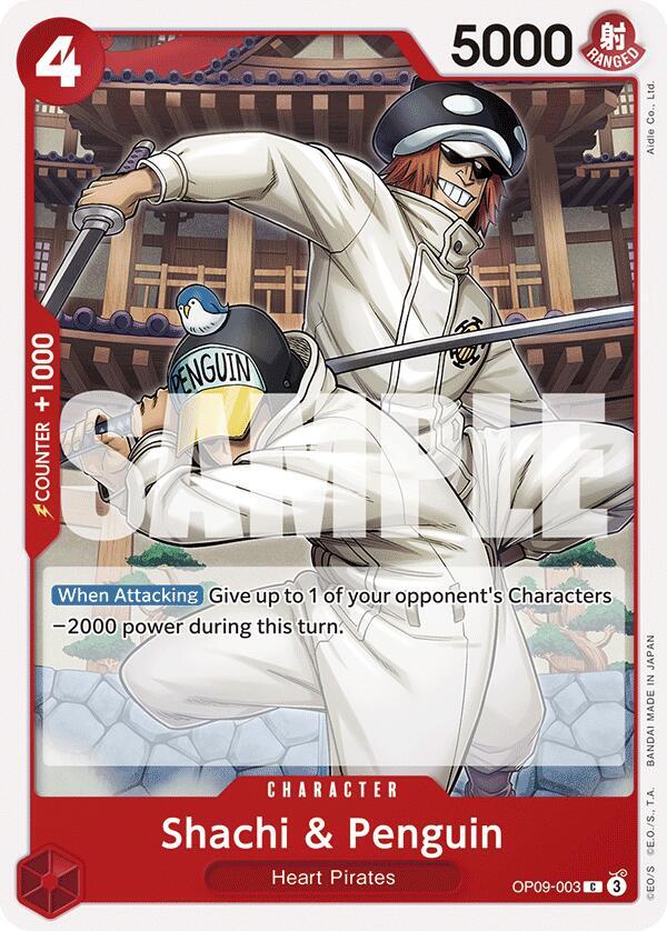 Shachi & Penguin C Emperors in the New World OP09-003 NM