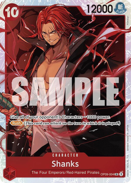 Shanks (004) SR Emperors in the New World OP09-004 NM