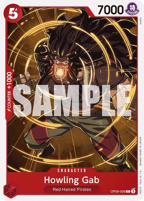 Howling Gab C Emperors in the New World OP09-006 NM