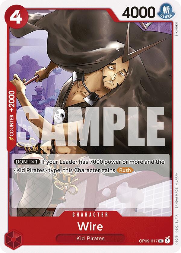 Wire UC Emperors in the New World OP09-017 NM