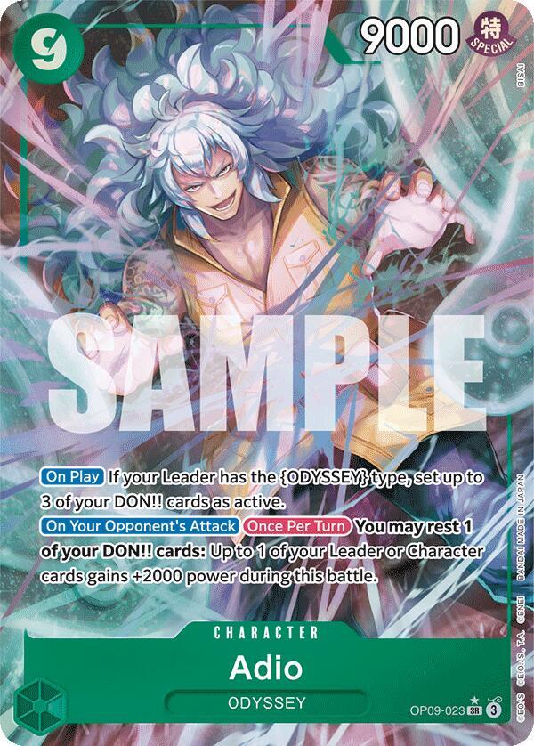 Adio (Parallel) SR Emperors in the New World OP09-023 NM