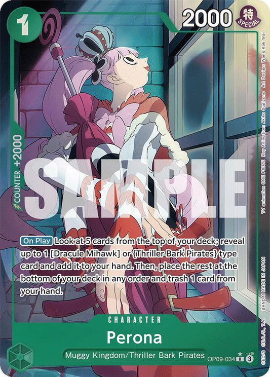 Perona (Parallel) R Emperors in the New World OP09-034 NM