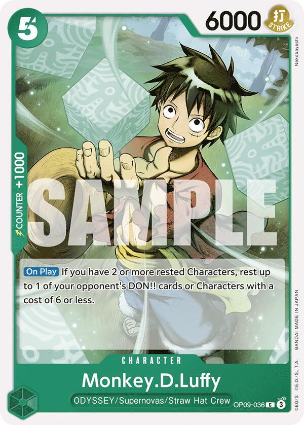 Monkey.D.Luffy (036) C Emperors in the New World OP09-036 NM