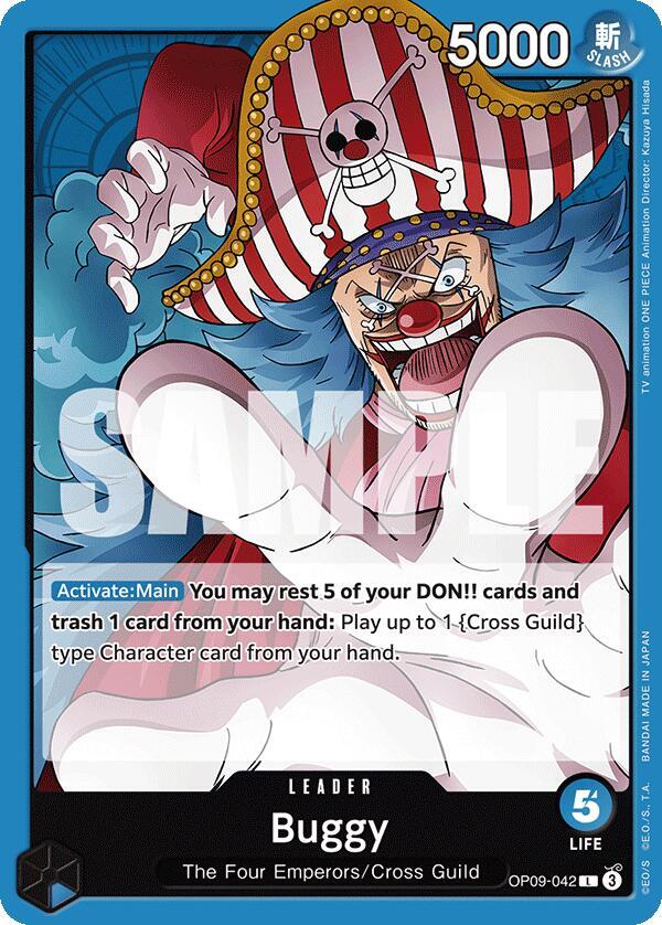 Buggy (042) L Emperors in the New World OP09-042 NM