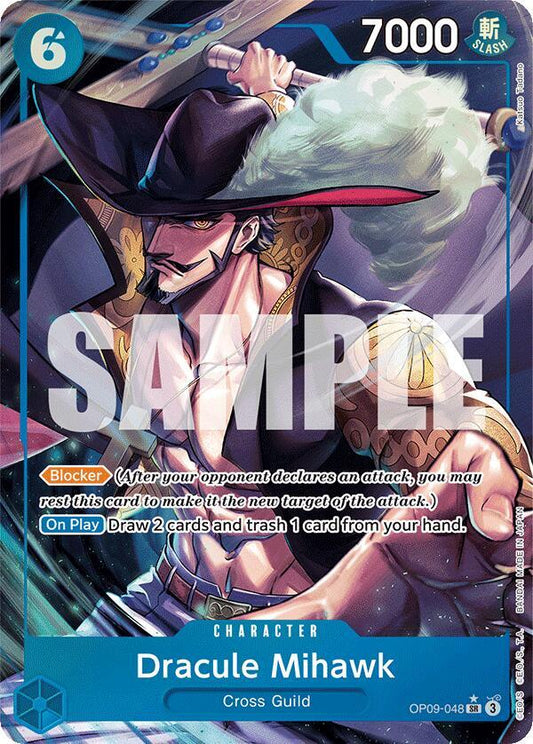Dracule Mihawk (Parallel) SR Emperors in the New World OP09-048 NM
