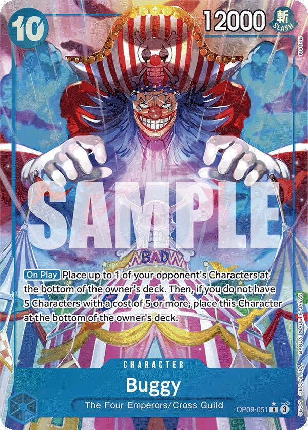 Buggy (051) (Alternate Art) R Emperors in the New World OP09-051 NM