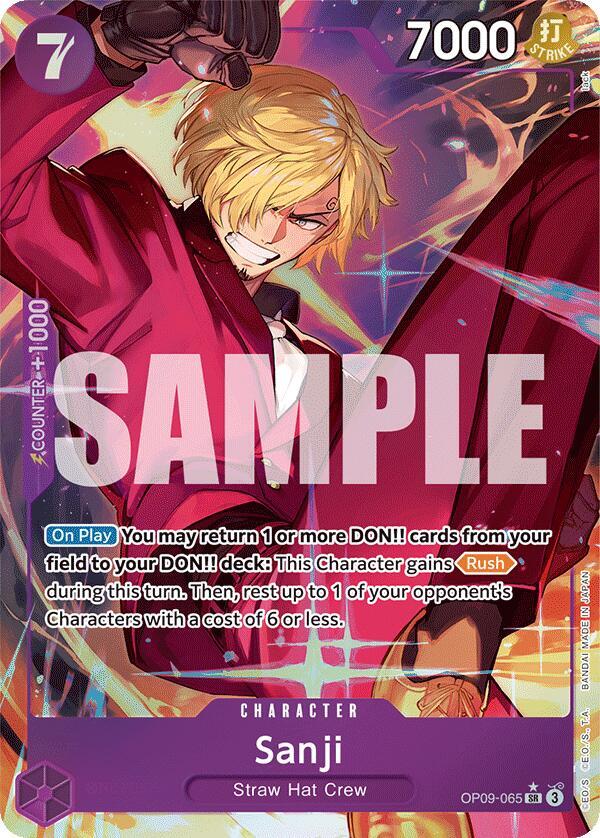 Sanji (065) (Parallel) SR Emperors in the New World OP09-065 NM