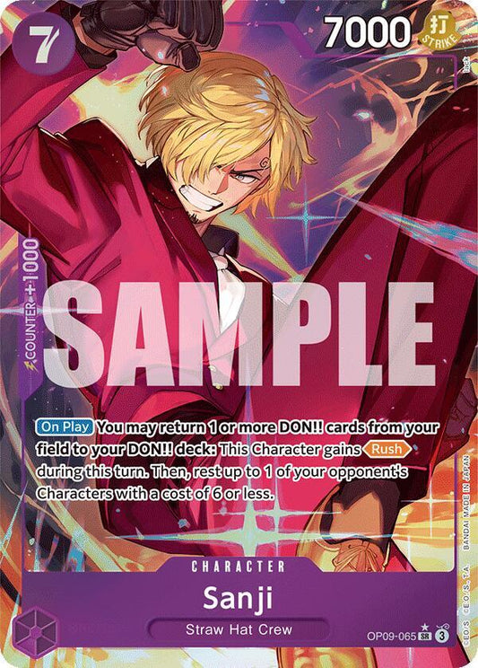 Sanji (065) (Parallel) SR Emperors in the New World OP09-065 NM