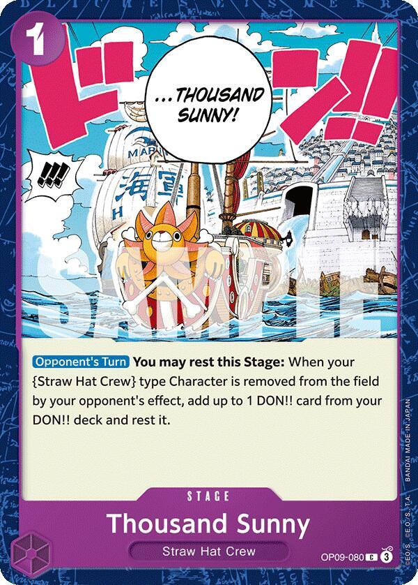 Thousand Sunny C Emperors in the New World OP09-080 NM
