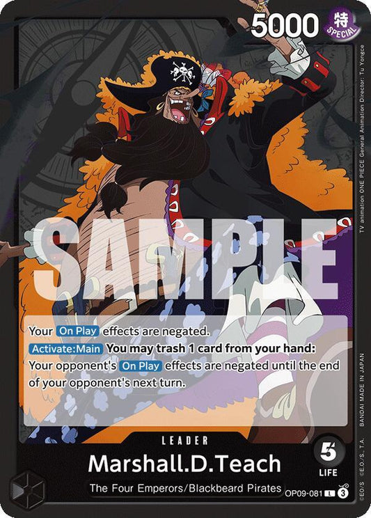 Marshall.D.Teach (081) L Emperors in the New World OP09-081 NM