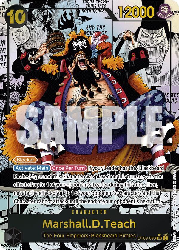 Marshall.D.Teach (093) (Manga) SR Emperors in the New World OP09-093 NM