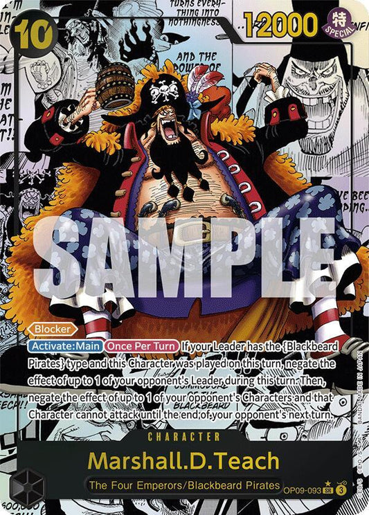 Marshall.D.Teach (093) (Manga) SR Emperors in the New World OP09-093 NM