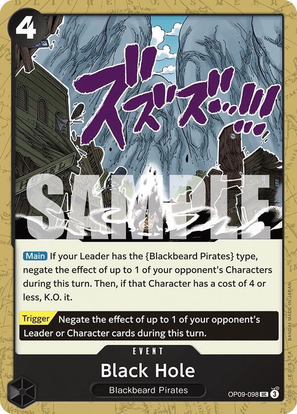 Black Hole UC Emperors in the New World OP09-098 NM