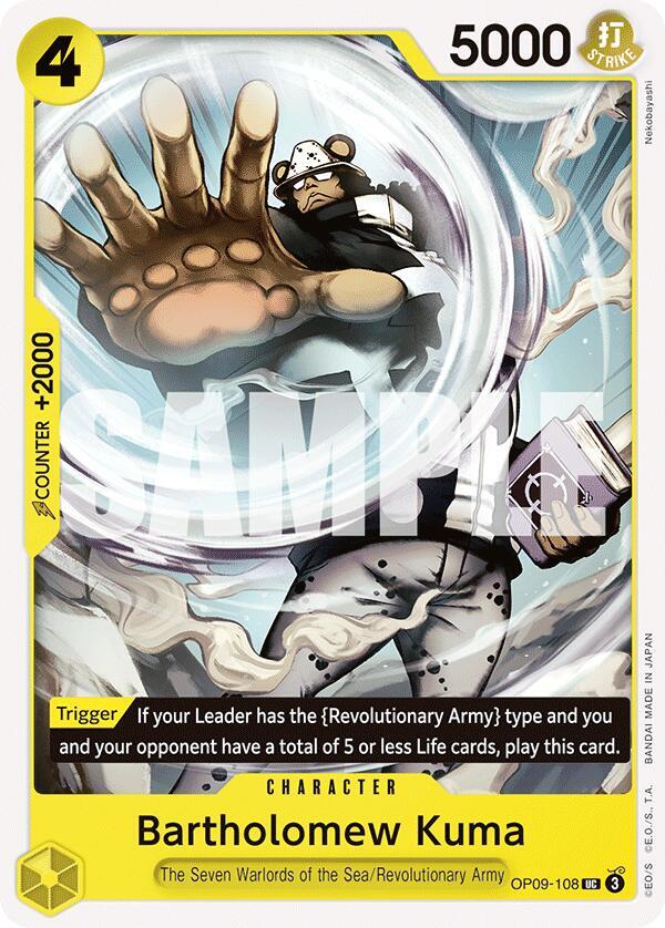 Bartholomew Kuma UC Emperors in the New World OP09-108 NM