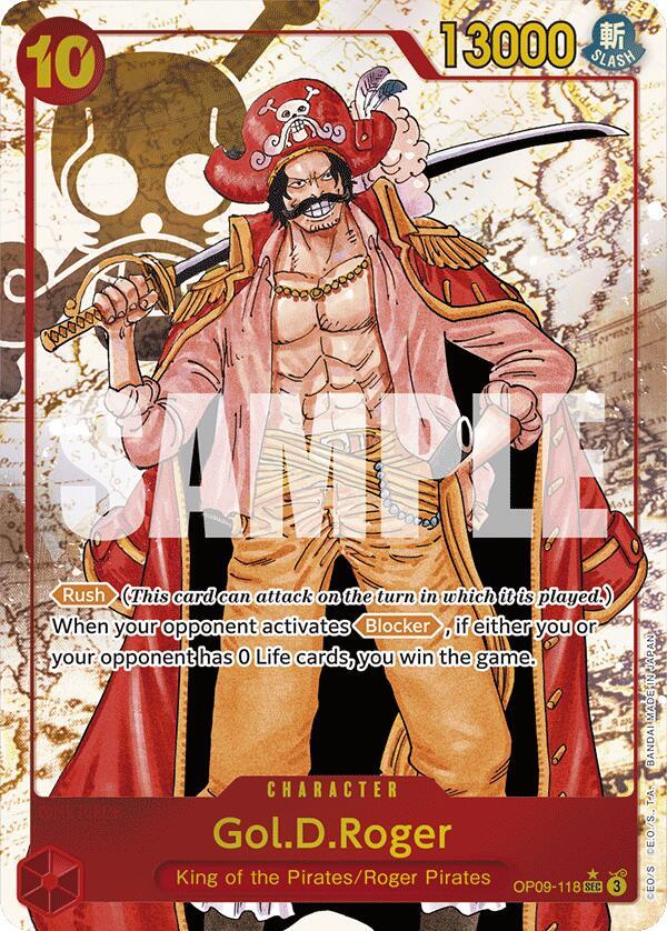 Gol.D.Roger (Alternate Art) SEC Emperors in the New World OP09-118 NM