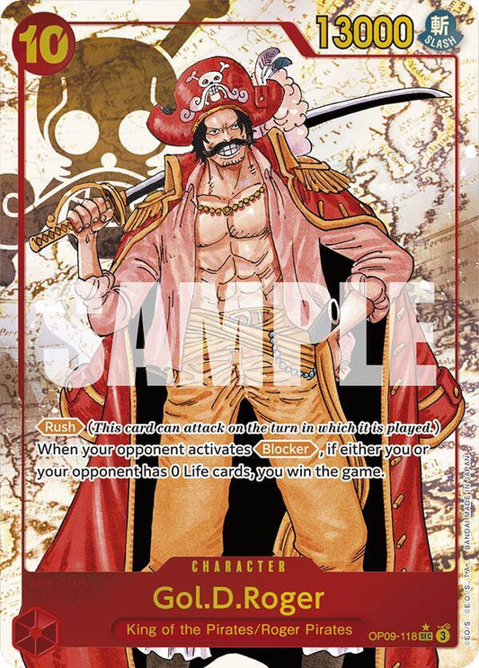 Gol.D.Roger (Alternate Art) SEC Emperors in the New World OP09-118 NM