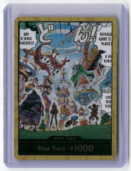 DON!! Card (Egghead) (Gold) DON!! The Azure Sea's Seven NM