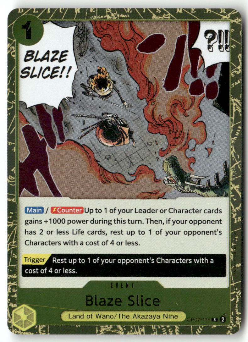 Blaze Slice R 500 Years in the Future OP07-116 NM