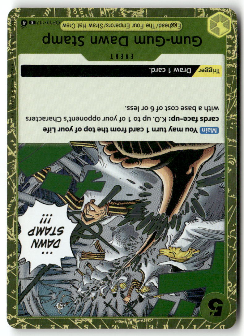Gum-Gum Dawn Stamp R Carrying On His Will OP13-117 NM