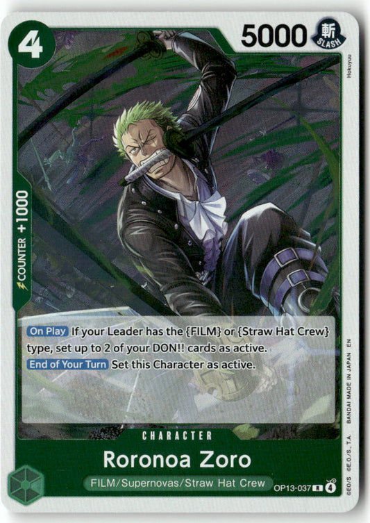 Roronoa Zoro R Carrying On His Will OP13-037 NM