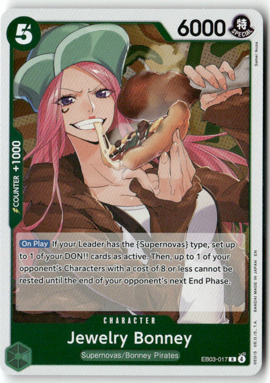 Jewelry Bonney R Extra Booster: One Piece Heroines Edition EB03-017 NM