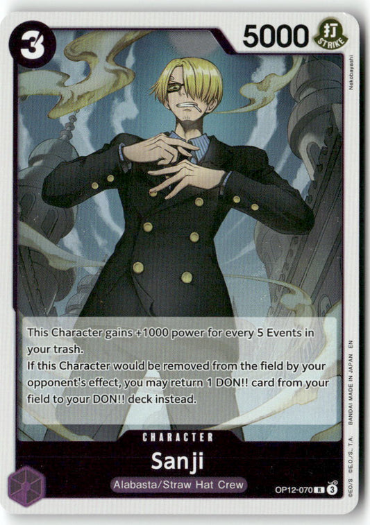 Sanji (070) R Legacy of the Master OP12-070 NM