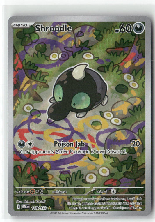 Shroodle Illustration Rare ME01: Mega Evolution 149/132 NM