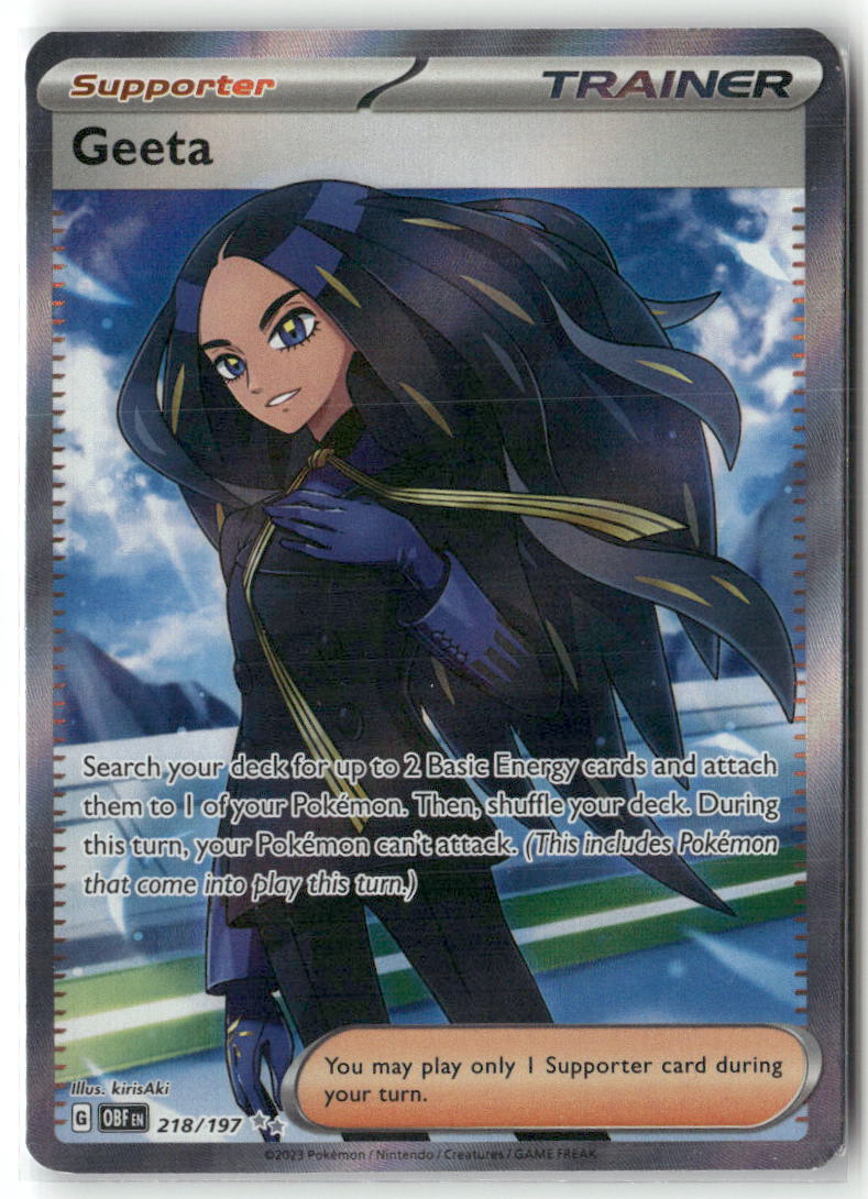 Geeta Ultra Rare SV03: Obsidian Flames 218/197 NM
