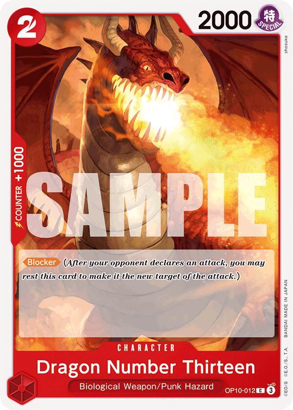 Dragon Number Thirteen C Royal Blood OP10-012 NM