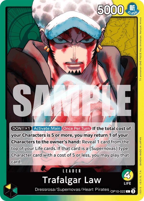 Trafalgar Law (022) L Royal Blood OP10-022 NM