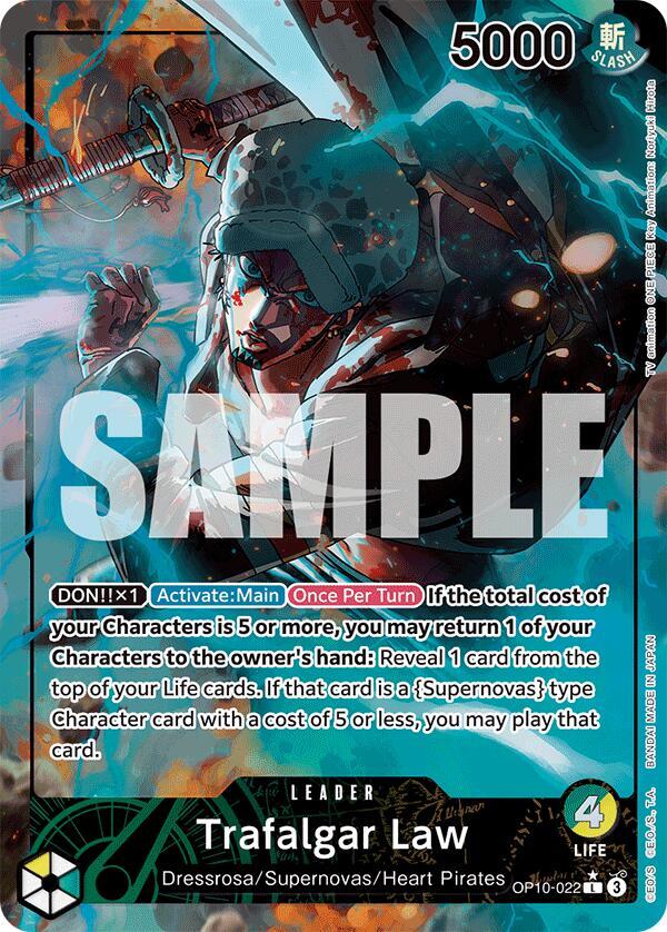 Trafalgar Law (022) (Parallel) L Royal Blood OP10-022 NM