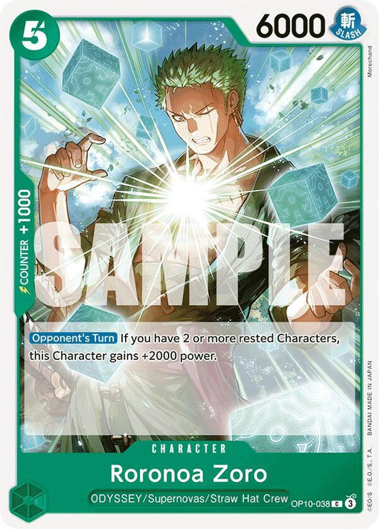 Roronoa Zoro (038) C Royal Blood OP10-038 NM