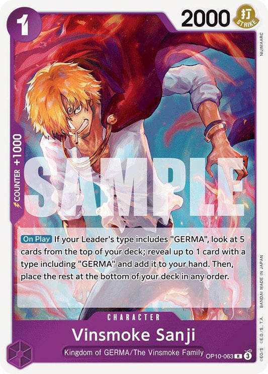 Vinsmoke Sanji R Royal Blood OP10-063 NM