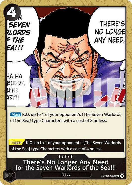 There's No Longer Any Need for the Seven Warlords of the Sea!!! UC Royal Blood OP10-096 NM