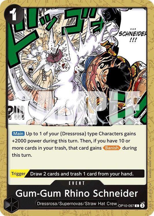 Gum-Gum Rhino Schneider C Royal Blood OP10-097 NM