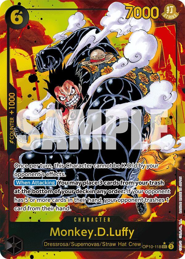 Monkey.D.Luffy (118) (Parallel) SEC Royal Blood OP10-118 NM