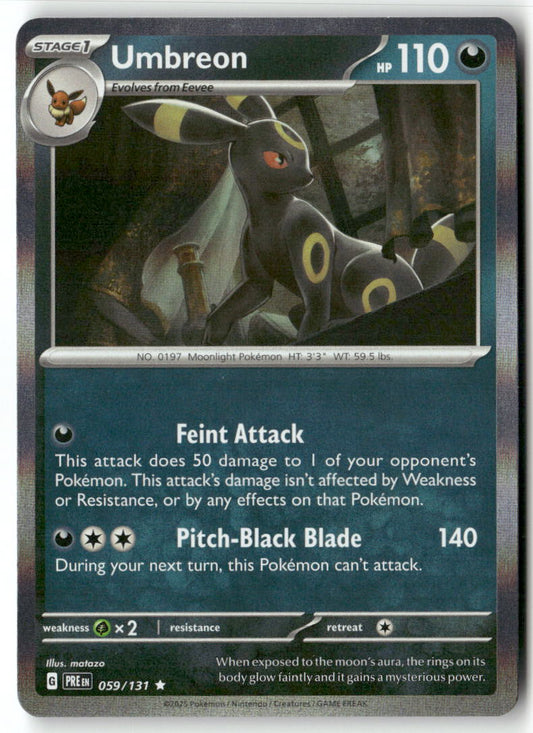 Umbreon Rare SV: Prismatic Evolutions 059/131 NM