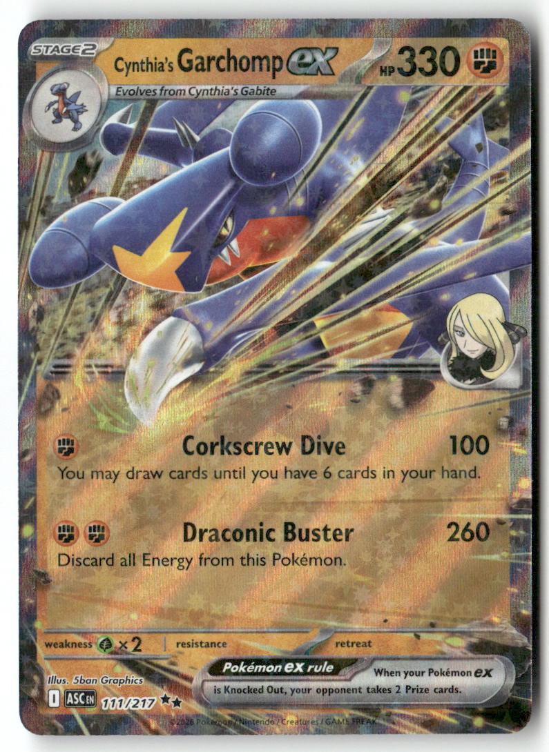 Cynthia's Garchomp ex Double Rare ME: Ascended Heroes 111/217 NM