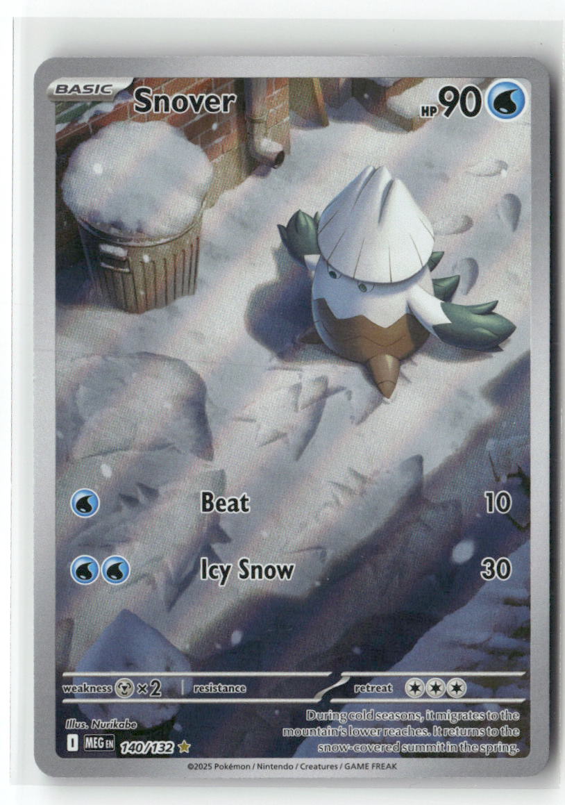 Snover Illustration Rare ME01: Mega Evolution 140/132 NM