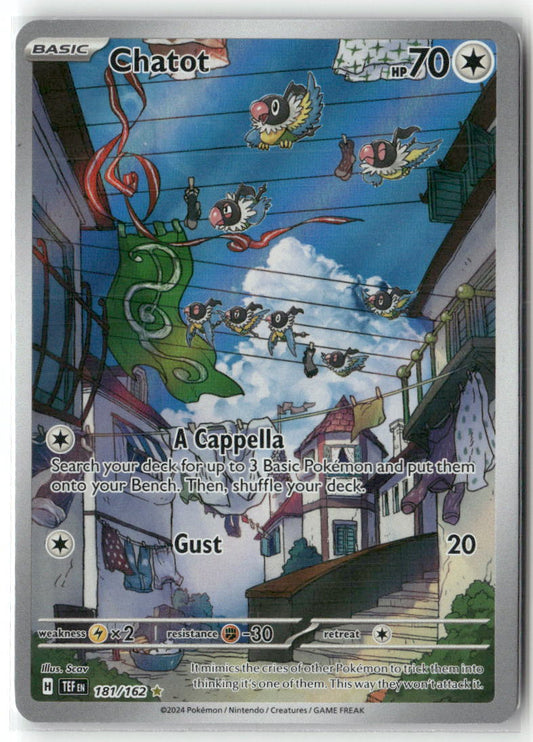 Chatot Illustration Rare SV05: Temporal Forces 181/162 NM