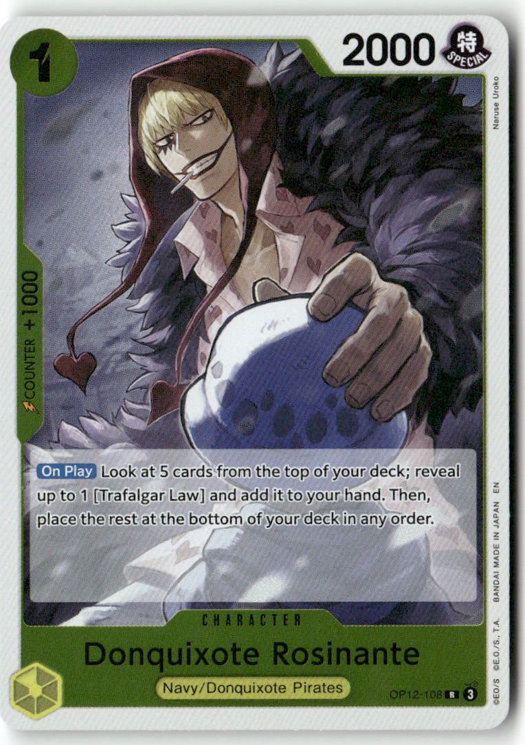 Donquixote Rosinante (108) R Legacy of the Master OP12-108 NM