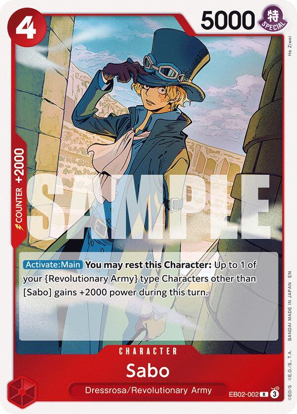 Sabo R Extra Booster: Anime 25th Collection EB02-002 NM