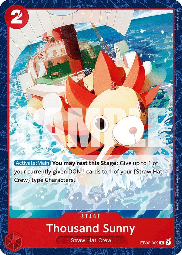 Thousand Sunny C Extra Booster: Anime 25th Collection EB02-009 NM